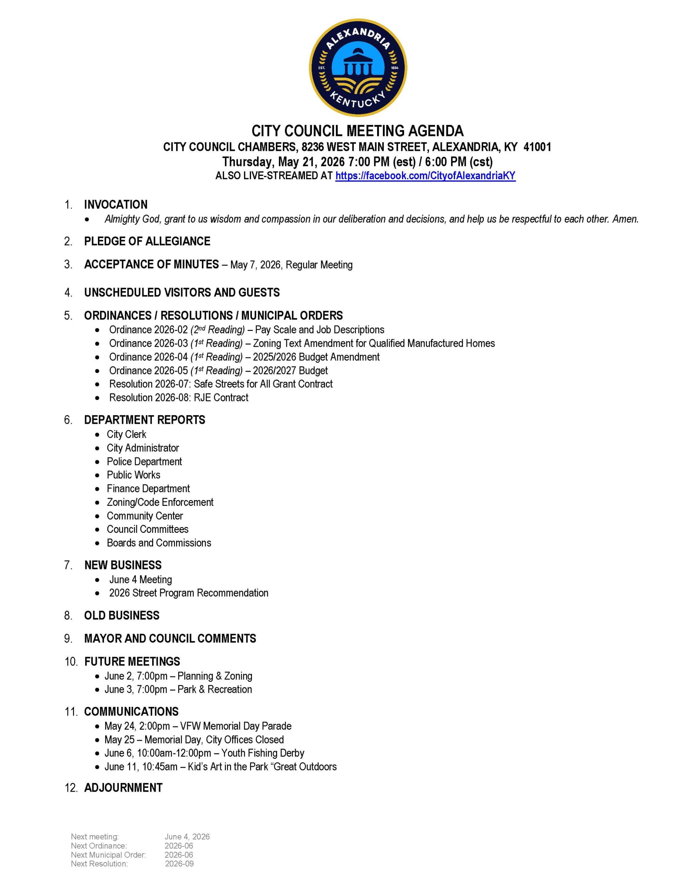 City Council Meeting