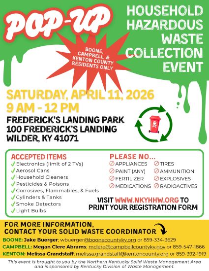 Pop Up Household Hazardous Waste Event