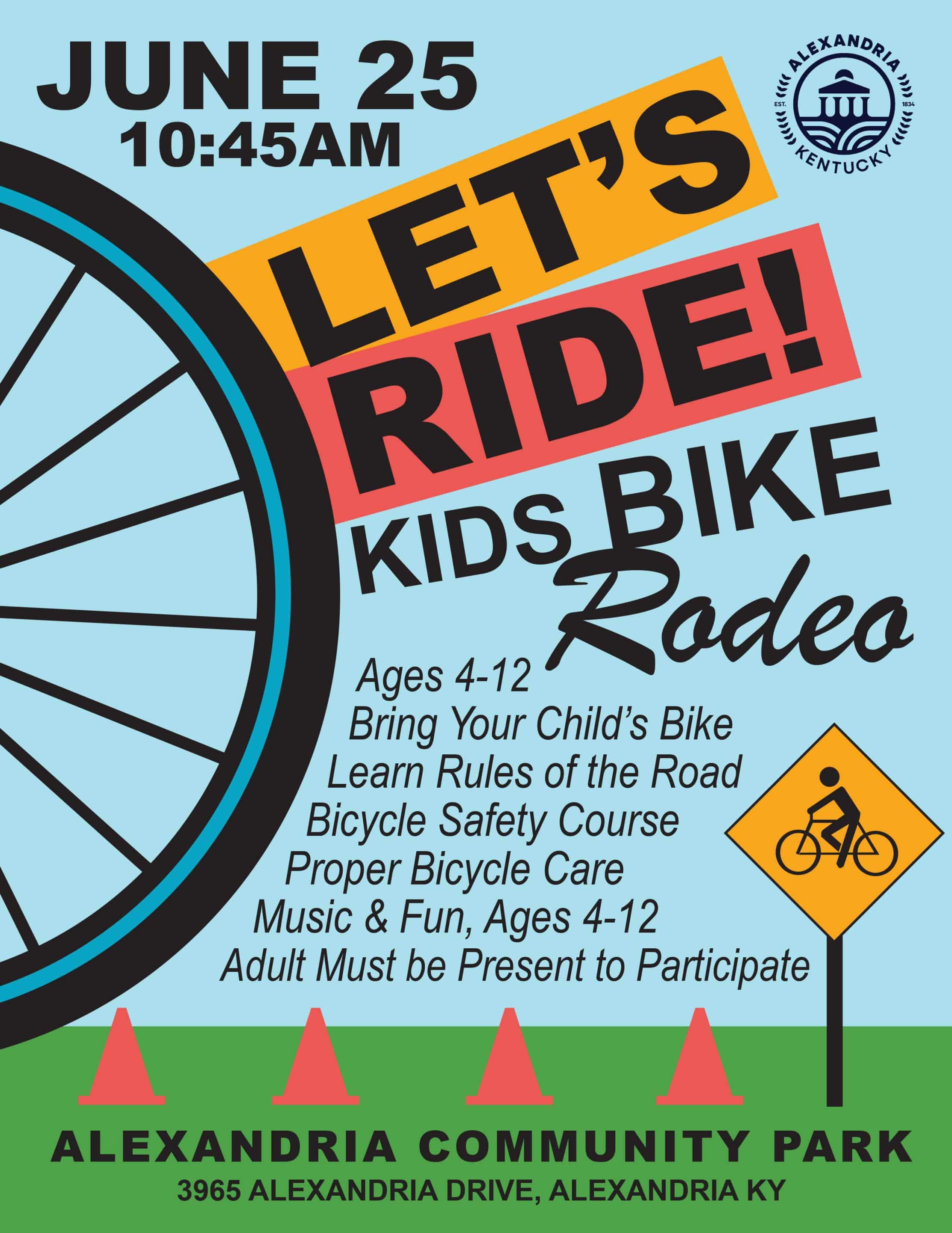 Kids “Bike Rodeo” in the Park