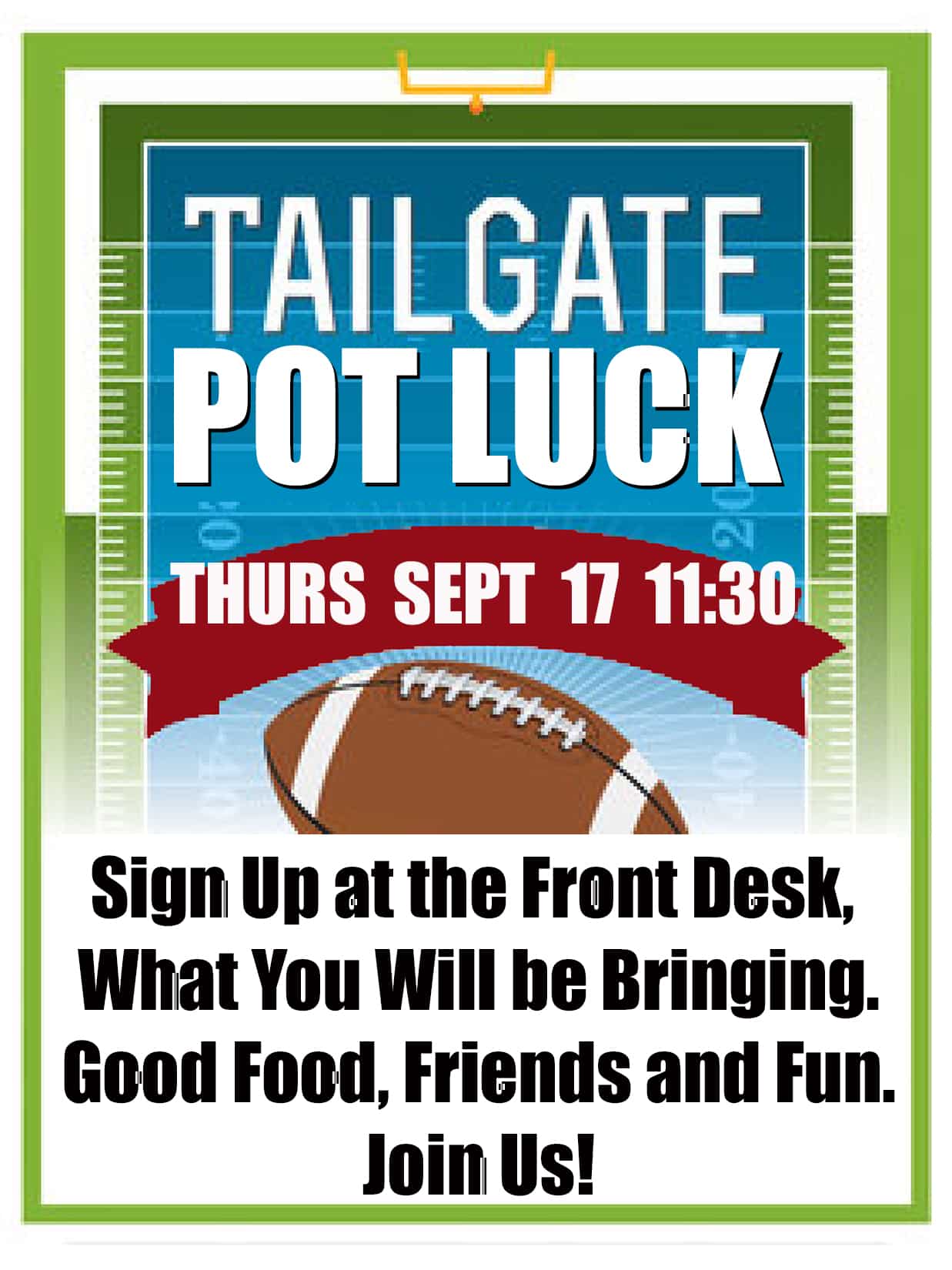 Tailgate Theme Potluck